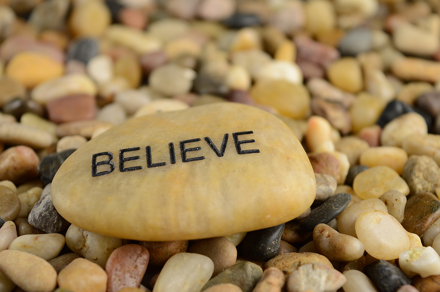 A rock that promotes belief